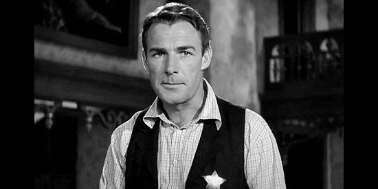 Randolph Scott as Wyatt Earp, about to deal with Indian Charlie in Frontier Marshal (1939)