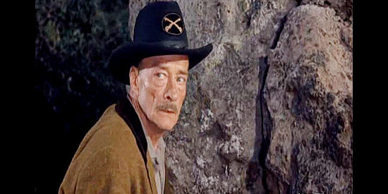 Robert Keith as Capt. Brown, the Union war vet convinced he should lead the posse in Posse from Hell (1961)