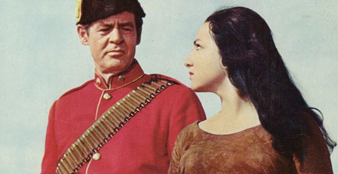Robert Ryan as William Gannon as Teresa Stratas as White Squaw in The Canadians (1961)