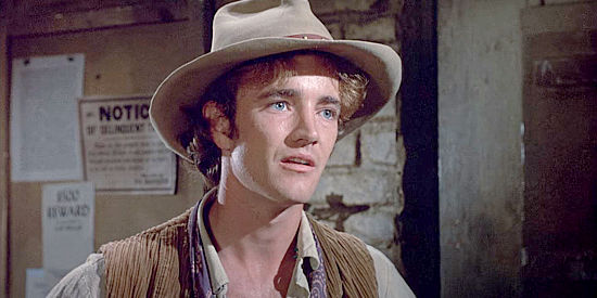 Robert Walker Jr. as Billy Young, offering Ben Kane his help in Young Billy Young (1969)