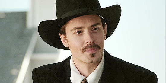 Ryan Kennedy as Doc Holliday, leaving Dodge City for Tombstone in Hannah's Law (2012)