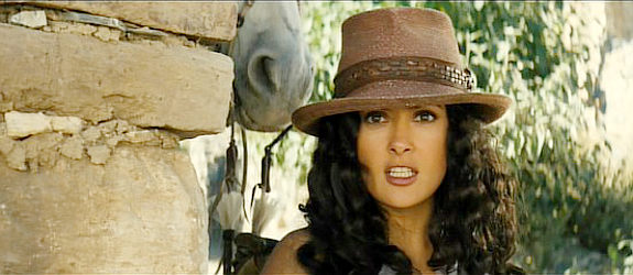 Salma Hayek as Sara Sandoval in Bandidas (2006)