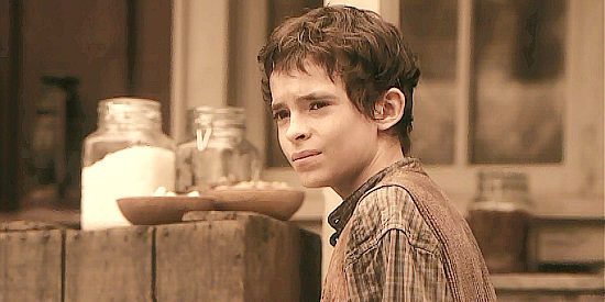 Sam Duke as young John Goodnight as his family prepares to head East in Goodnight for Justice (2011)