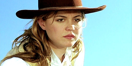 Samantha Lockwood as Lila, Jack Barnett's girl in Return of the Outlaws (2009)