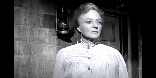 Sheila Bromley as Mrs. Samuels, Jesse James' mother in Young Jesse James (1960)