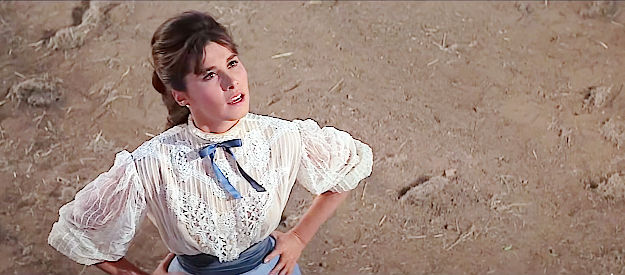 Stefanie Powers as Becky McLintock, home from the East and flirting with young men in McLintock! (1963)