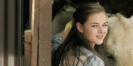Stephanie Patton as young Mary, the girl James is infactuated with in Shadowheart (2009)