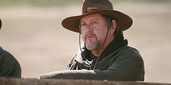 Stephen Bridgewater as Sam 'Jonesy' Jones, foreman on the Eastman ranch in Shadow on the Mesa (2013)