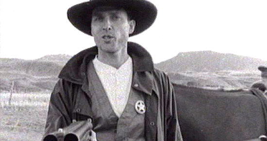 Stephen Polk as the sheriff in The Wooden Gun (2002)