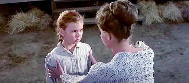 Tammy Marihugh as Laurie Detweiler, unable to speak following an Indian raid in A Thunder of Drums (1961)