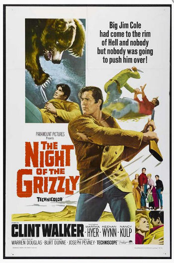 The Night of the Grizzly (1966) poster