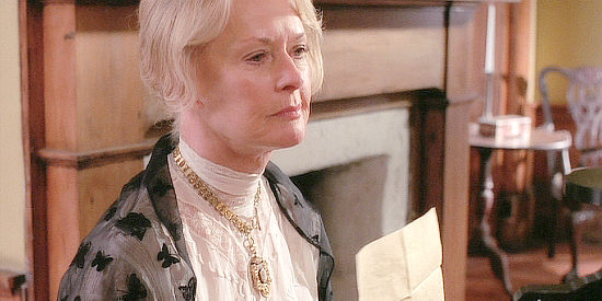 Tippi Heden as Mrs. Adams, finding a letter from long ago in The Last Confederate (2005)