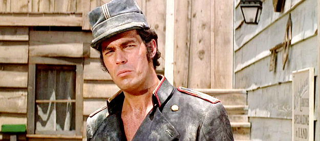 Tony Young as Lt. Rivera, a Mexican officer hoping to recover the victory cannon in Charro! (1969)