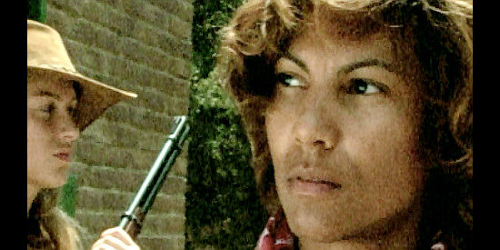 Tracia Daye as Charlotte Walker, questioning the need for men in the mission against Clyde in Ride Sweet, Die Slow (2005)