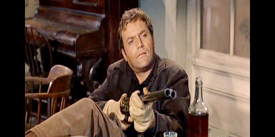 Vic Morrow as Crip, the vicious killer and leader of the outlaw gang in Posse from Hell (1961)