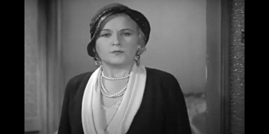 Vivien Oakland as Miss Martin, an actress upset because her paycheck bounced in The Tenderfoot (1932)