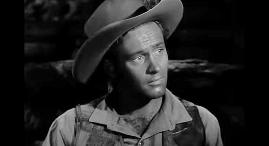 WIlliam Holden as Peter Muncie, meeting Phoebe Titus and wondering if she's the gal who can make him settle down in Arizona (1940)