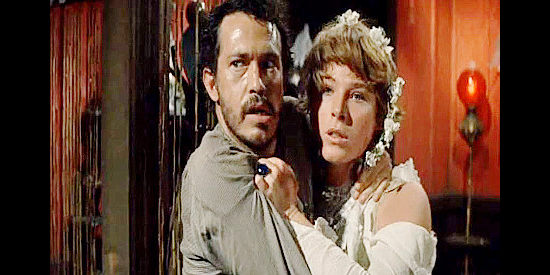 Warren Oates as Henry Hammond, determined to help Billy break in new bride Elsa (Mariette Hartley) in Ride the High Country (1962)