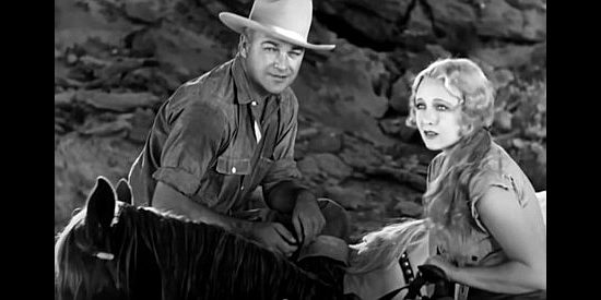 William Boyd as Bill Holbrook and Helen Twelvetrees as Mary Ellen Cameron, taking in the desert scenery in The Painted Desert (1931)