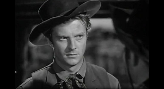 William Lundigan as Tom Folliard, getting a second chance with the stage line running a station in Apache country in Apache Trail (1942)