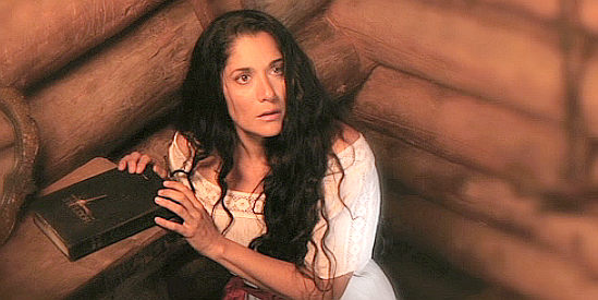 Yvonne Delarosa as Maria Hazard, looking for her son's understanding of a tragic decision in A Sierra Nevada Gunfight (2013)