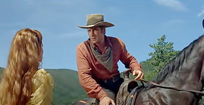 Alex Cord as Ringo Kid, bidding farewell to Dallas in Stagecoach (1966)