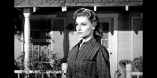 Ann Robinson as Judy, Will's long-suffering girlfriend, who's been awaiting his return in Gun Duel in Durango (1957)