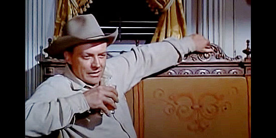 Arthur Kennedy as Rick Harper, the cowboy who befriends Ben Matthews in The Rawhide Years (1956)