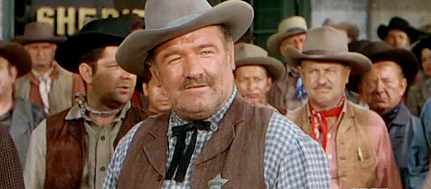 Barry Kelley as Fin Elder, the crooked sheriff of Cottonwood in Law and Order (1953)