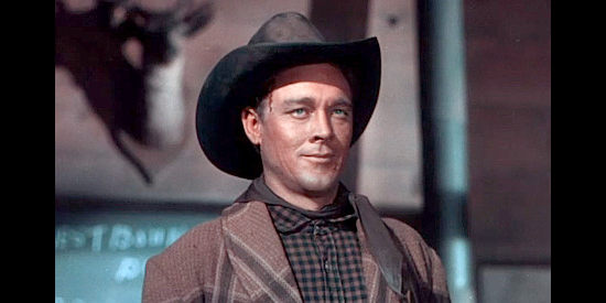 Ben Johnson as Ben Shelby, hunting down the man responsible for his brothers' dead in Fort Defiance (1951)