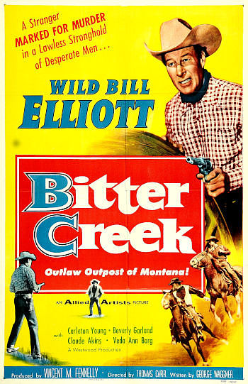 Bitter Creek (1954) poster