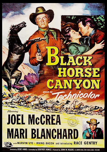 Black Horse Canyon (1954) poster