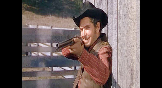 Bob Steele as Shorty, one of Gabe Clevenger's men in Fort Worth (1951)