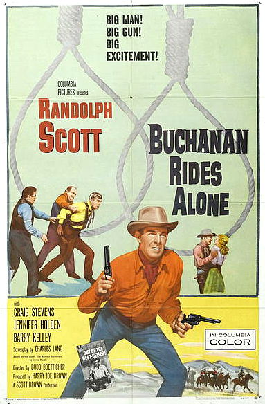 Buchanan Rides Alone (1958) poster