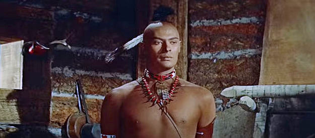 Carlos Rivas as Chingachgook, Deerslayer's faithful sidekick in The Deerslayer (1957)