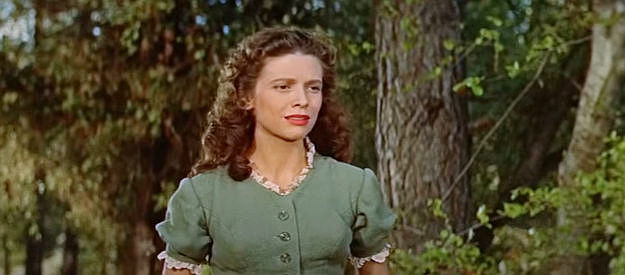 Cathy O'Donnell as Judith Hunter, the woman hoping for a more exciting life in Albany with Harry March in The Deerslayer (1957)