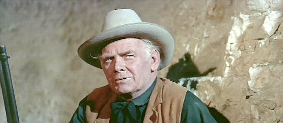 Charles Bickford as Maj. Henry Terrell, about to get the showdown he's been pushing for in The Big Country (1958)