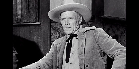 Charles Bickford as Sampson Drune, the cattle king with a knack for making enemies in The Last Posse (1953)