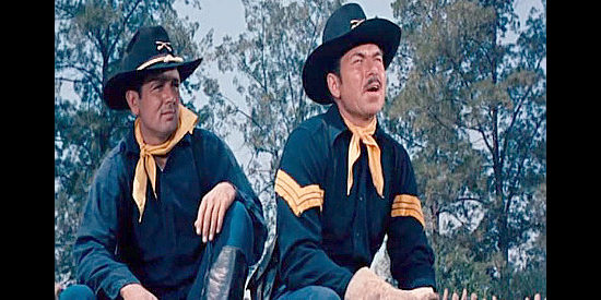 Claude Akins as the sergeant who's forever heckling Yellowstone in Yellowstone Kelly (1959)