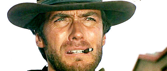 Clint Eastwood as The Stranger in A Fistful of Dollars (1964)