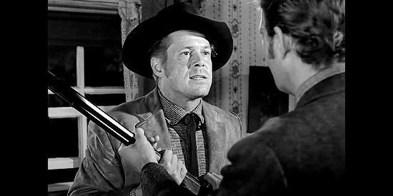 Dan Duryea as Waco Johnny Dean, arguing over a rifle with Steve Miller (Charles Drake) in Winchester '73 (1950)