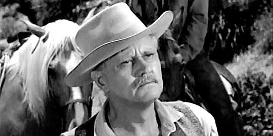 David Brian as Sigrod Swanson, a rancher determined to chase Indians out of the area in The White Squaw (1956)