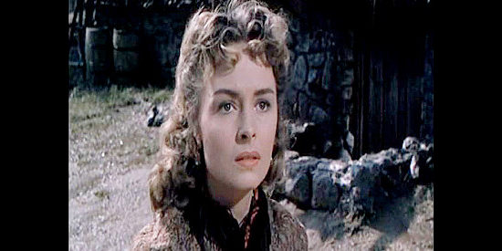 Donna Reed as Molly Hull, a former Union nurse who finds herself sympathizing with Maj. Stewart's plight in Hangman's Knot (1952)