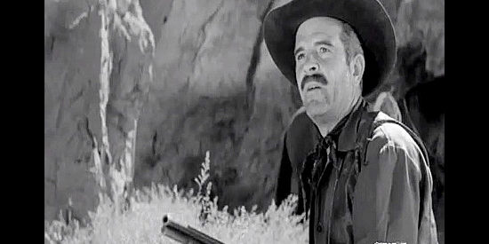 Douglas Kennedy as Frank James, determined to avenge his brother's death in Hell's Crossroads (1957)