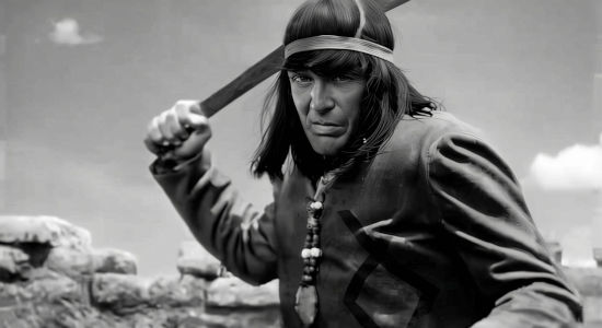 El Tigre, the terror of the U.S.-Mexico border, closes in for a kill in My Outlaw Brother (1951)