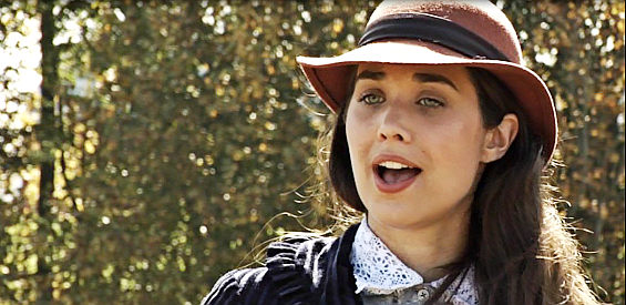 Erin Heilman as Kate Carter, Maggie's daughter, back home from a boarding St. Louis boarding school in Day of the Gun (2013)