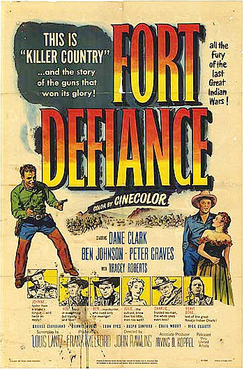 Fort Defiance (1951) poster