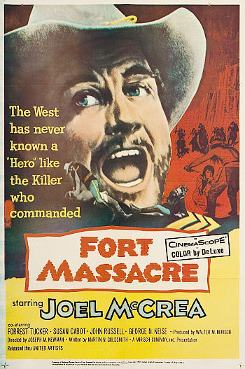 Fort Massacre (1958) poster