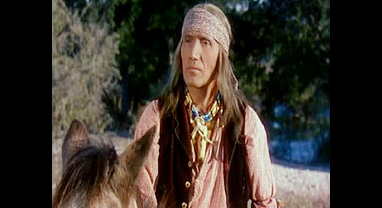 Frank DeKova as Chief Chattez, Toriano's father, hoping for peace wit the whites in Arrowhead (1953)