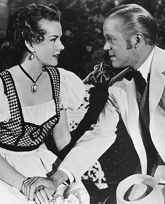 Gale Storm as Margo St. Claire and Dan Duryea as Al Jennings in Al Jennings of Oklahoma (1951)
